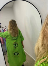 Load image into Gallery viewer, Third Eye Shirt Dress Lime
