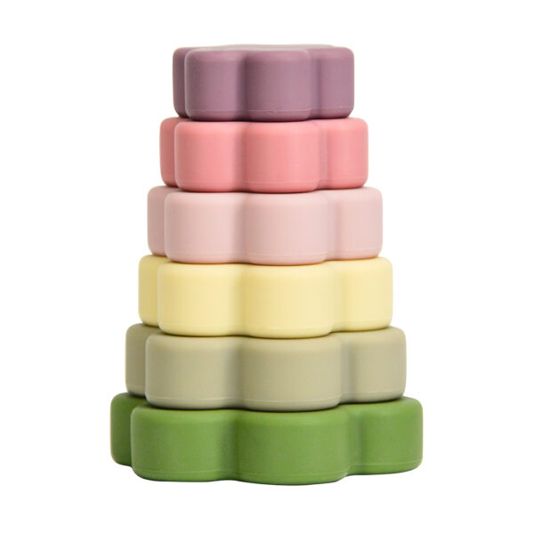 Silicone Flower Stackable Toy