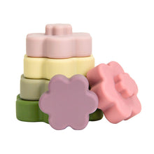Load image into Gallery viewer, Silicone Flower Stackable Toy
