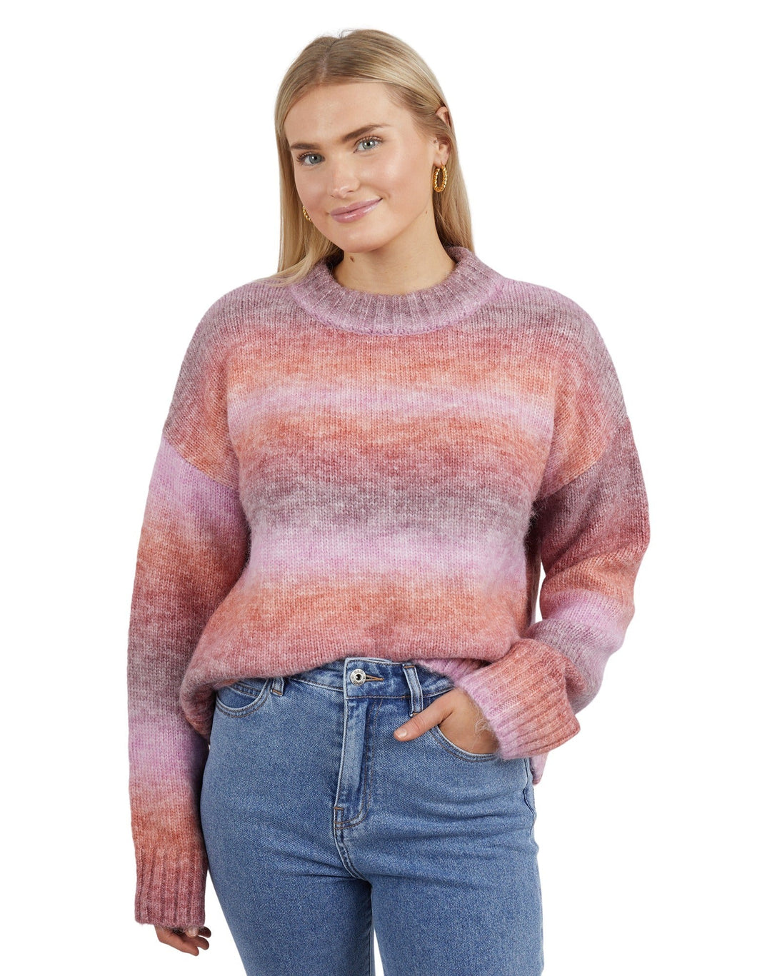 Briony Ombre Knit Pink
