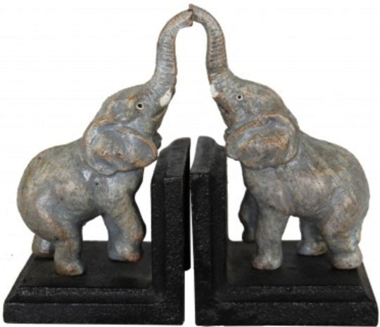 Elephant Cast Iron Bookends