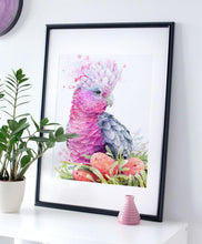 Load image into Gallery viewer, Pink Galah and Banksias Print
