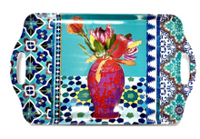 Load image into Gallery viewer, Tray Melamine Vase on Turquoise
