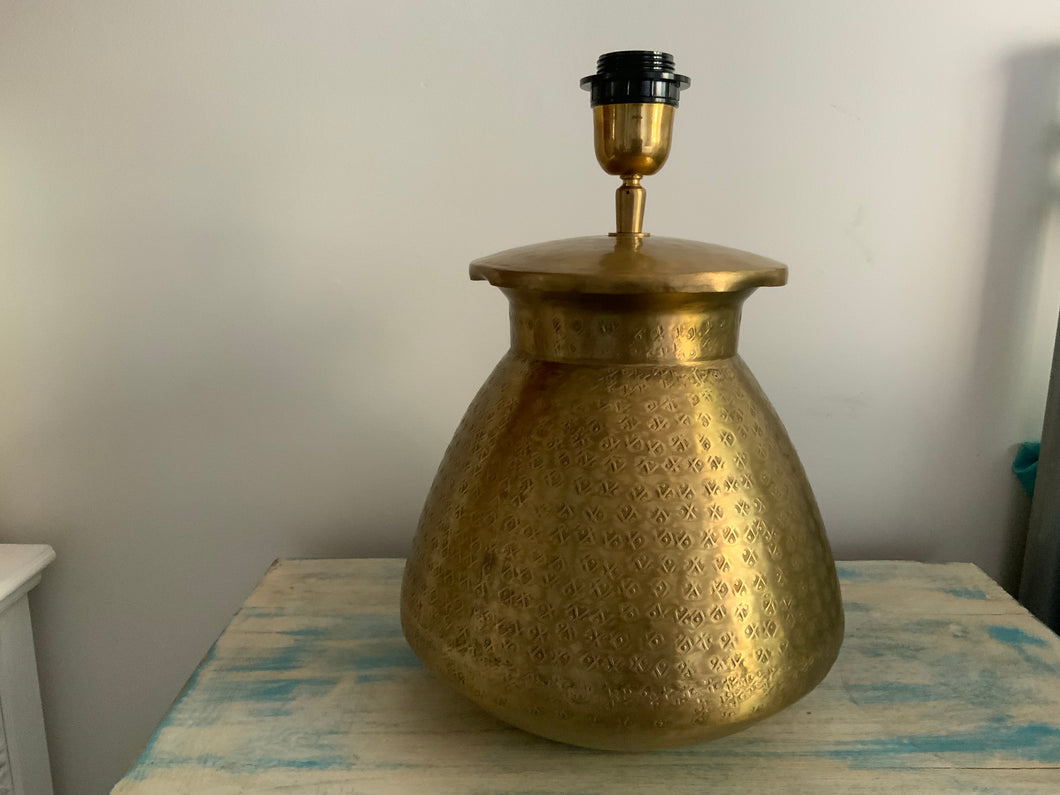 Brass Squat Small Lamp base