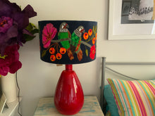 Load image into Gallery viewer, Tear drop glass lamp base Crimson
