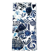 Load image into Gallery viewer, Blue Mosaic Tea Towel
