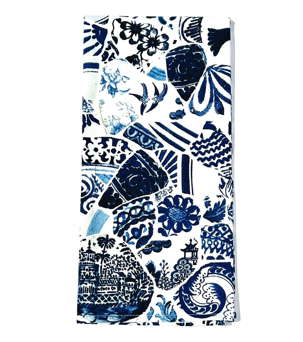 Blue Mosaic Tea Towel