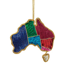 Load image into Gallery viewer, Australiana Sequin Christmas Decoration
