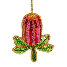 Load image into Gallery viewer, Australiana Sequin Christmas Decoration
