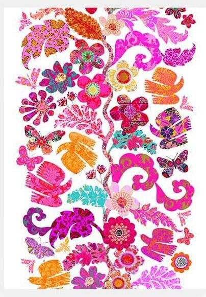 Anna Chandler Florabel White Tea Towel