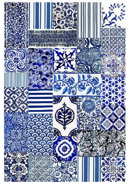 Anna Chandler Indigo Tea Towel