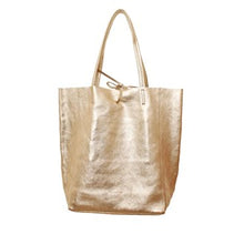 Load image into Gallery viewer, Maison Fanli Metallic Large Tote
