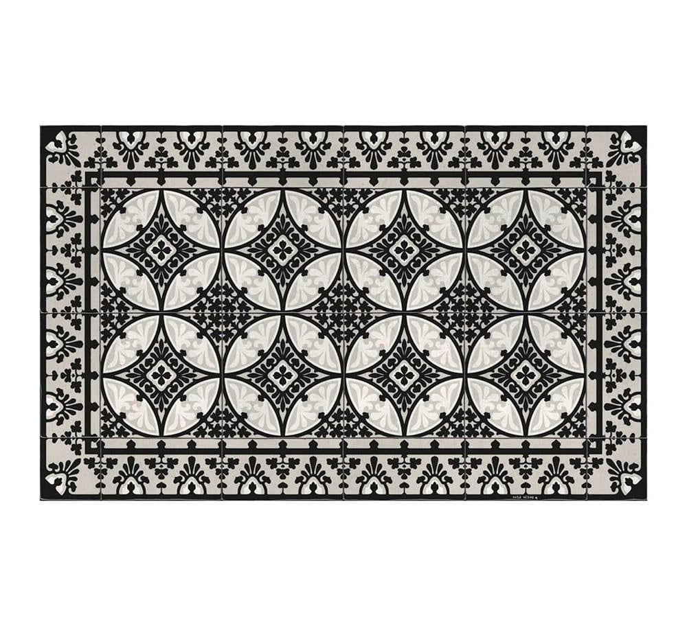 Barcelona Black & White Vinyl Mat