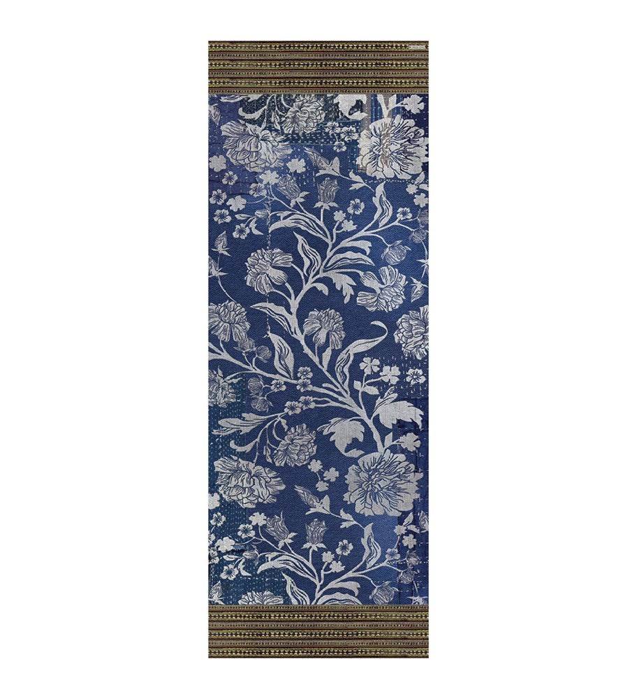Bohemian Garden Indigo  Vinyl Mat
