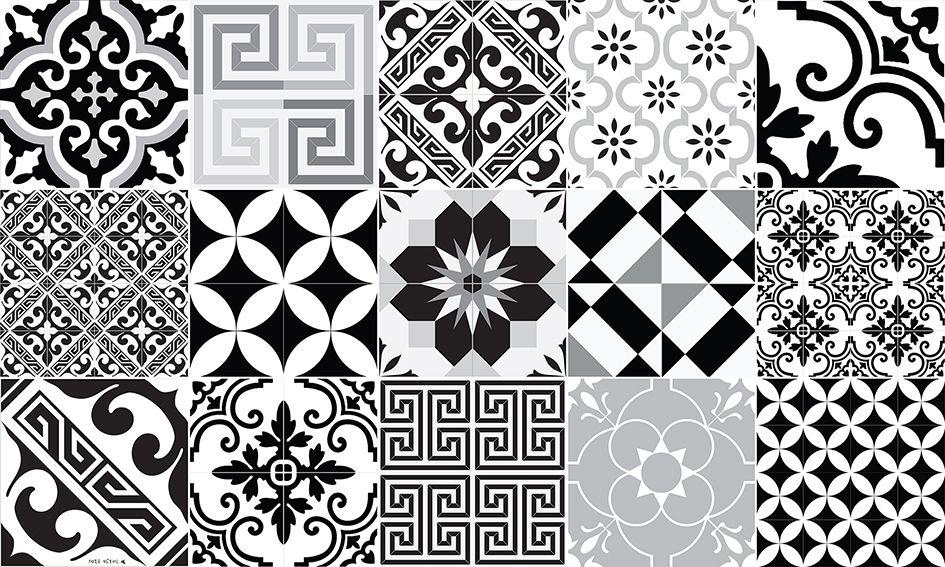 Eclectic Black & White Vinyl Mat