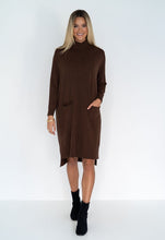 Load image into Gallery viewer, Myra Knit Dress - Chocolate
