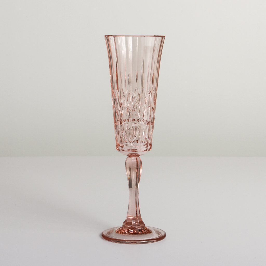 Acrylic Champagne Flute - Pale Pink