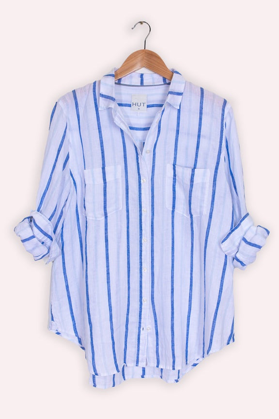 Blues Stripe Linen Shirt