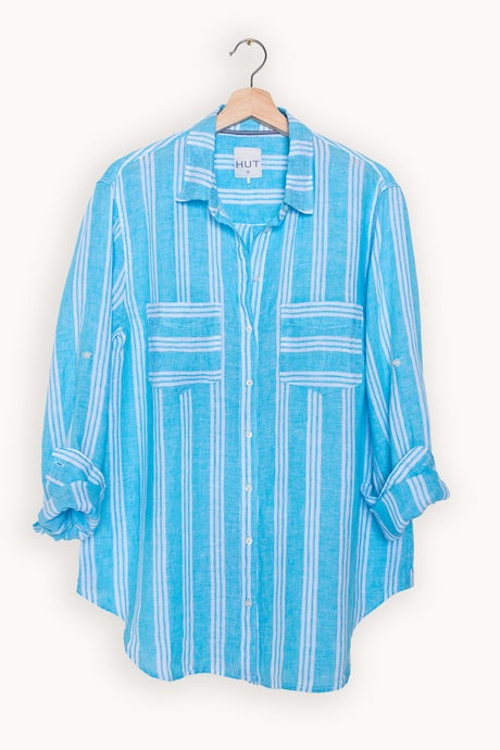 Blue Bell Stripe Linen Shirt
