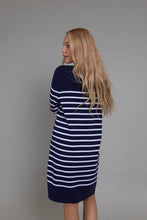 Load image into Gallery viewer, Bianca Knitted Dress - Navy
