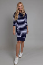 Load image into Gallery viewer, Bianca Knitted Dress - Navy
