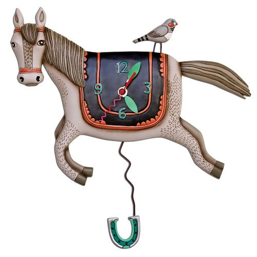 Woah Horse Pendulum Clock