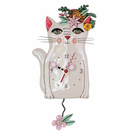 Pretty Kitty Pendulum Clock
