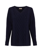 Load image into Gallery viewer, Iris &amp; Wool - Tolderol Cable Knit Navy
