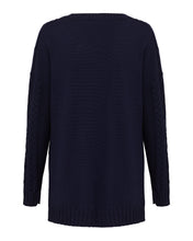 Load image into Gallery viewer, Iris &amp; Wool - Tolderol Cable Knit Navy
