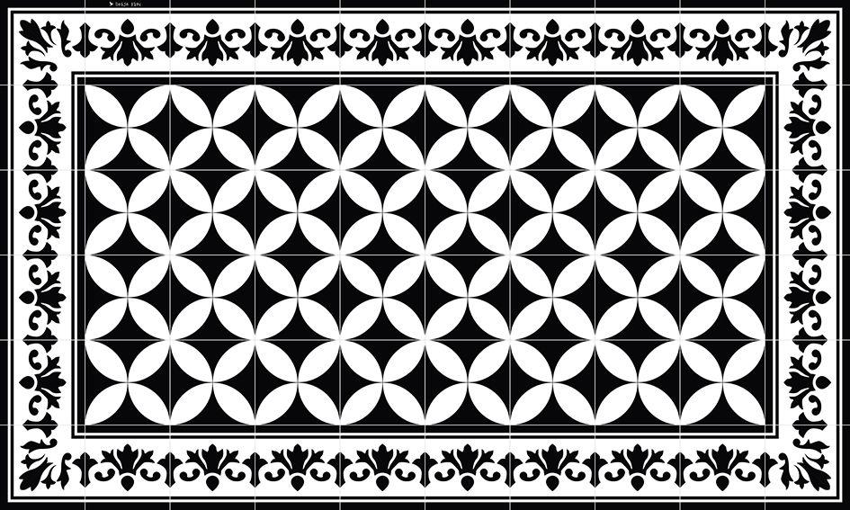Sofi Black & White Vinyl Mat