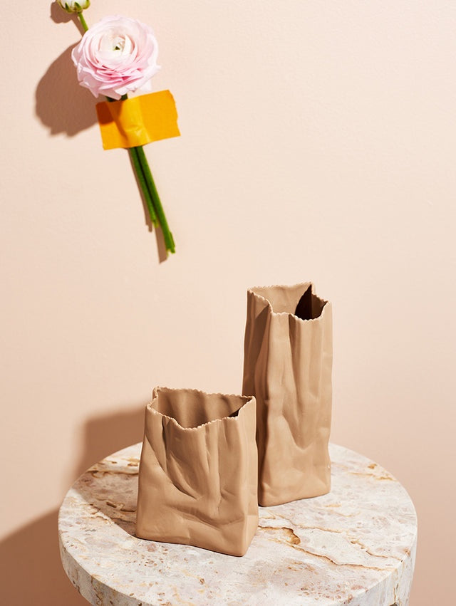 Brown Paper Bag Vases