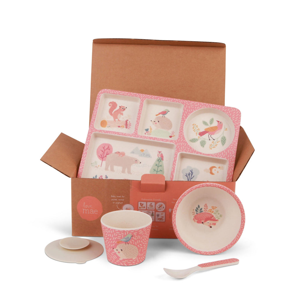 Love Mae Divided Plate Set - Woodland Friends