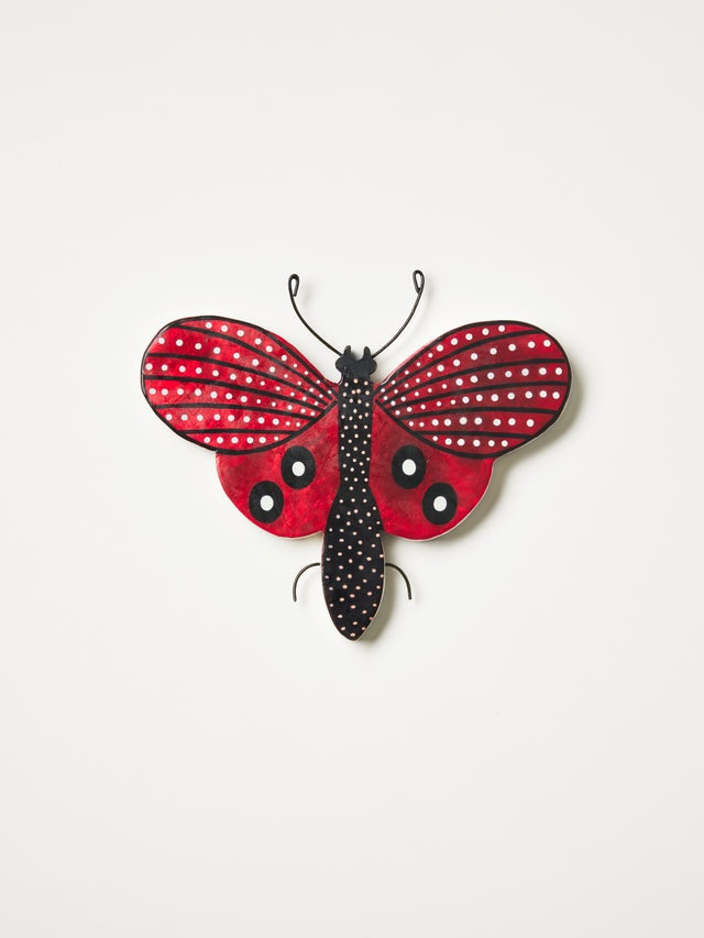 Raspberry Moth Wall Art
